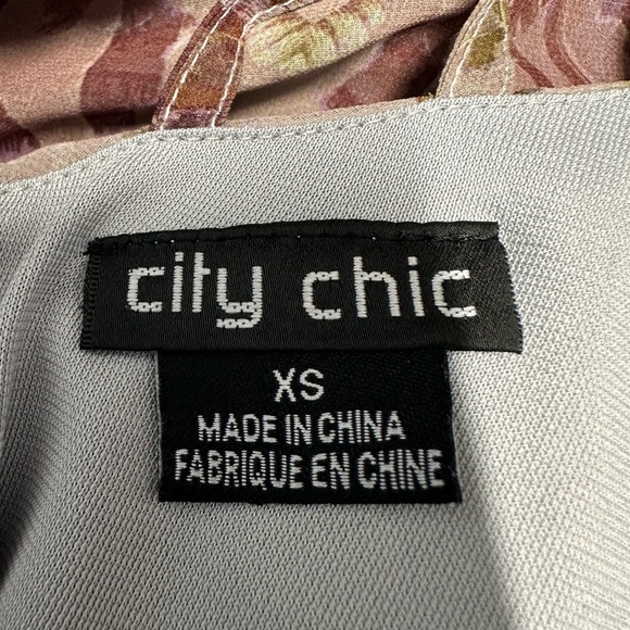 City Chic Purple /Grey Halter Keyhole Maxi Dress Sz 14 - Picture 13 of 15